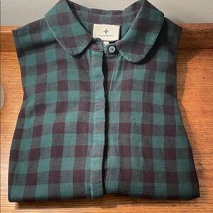 Tuckernuck Black and Green Plaid Shirt